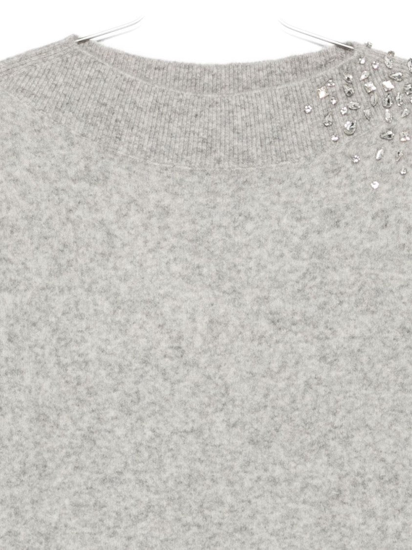 Seventy Sergio Tegon Light Grey Wool-Alpaca Blend Sweater