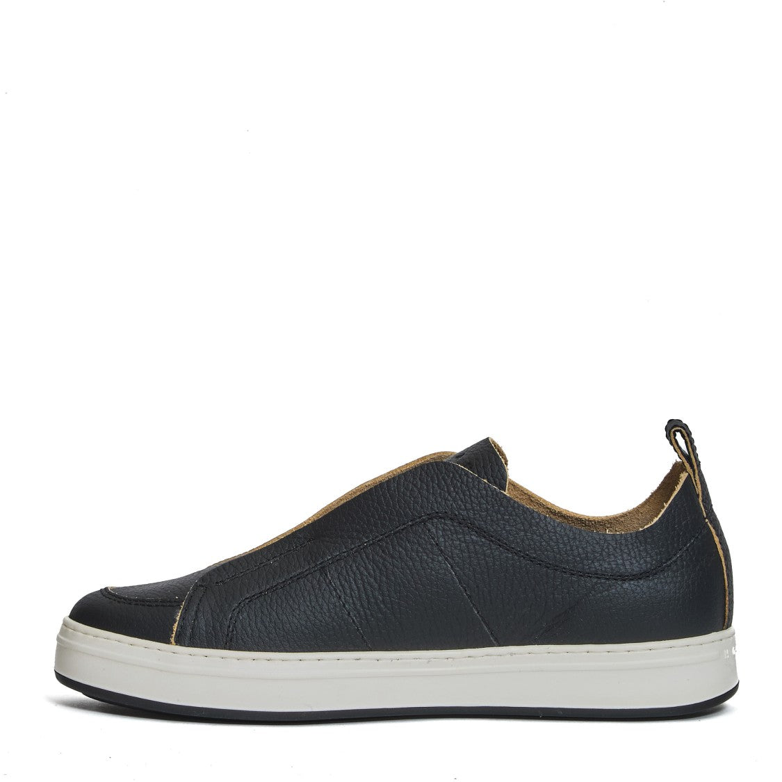 Hogan Black Leather Sneakers With Design