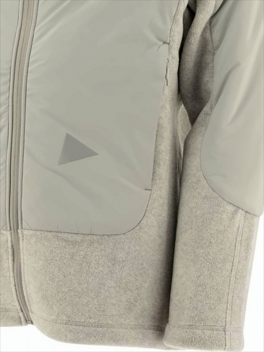 And Wander Two-Tone Padded Casual Jacket With Adjustable Hood