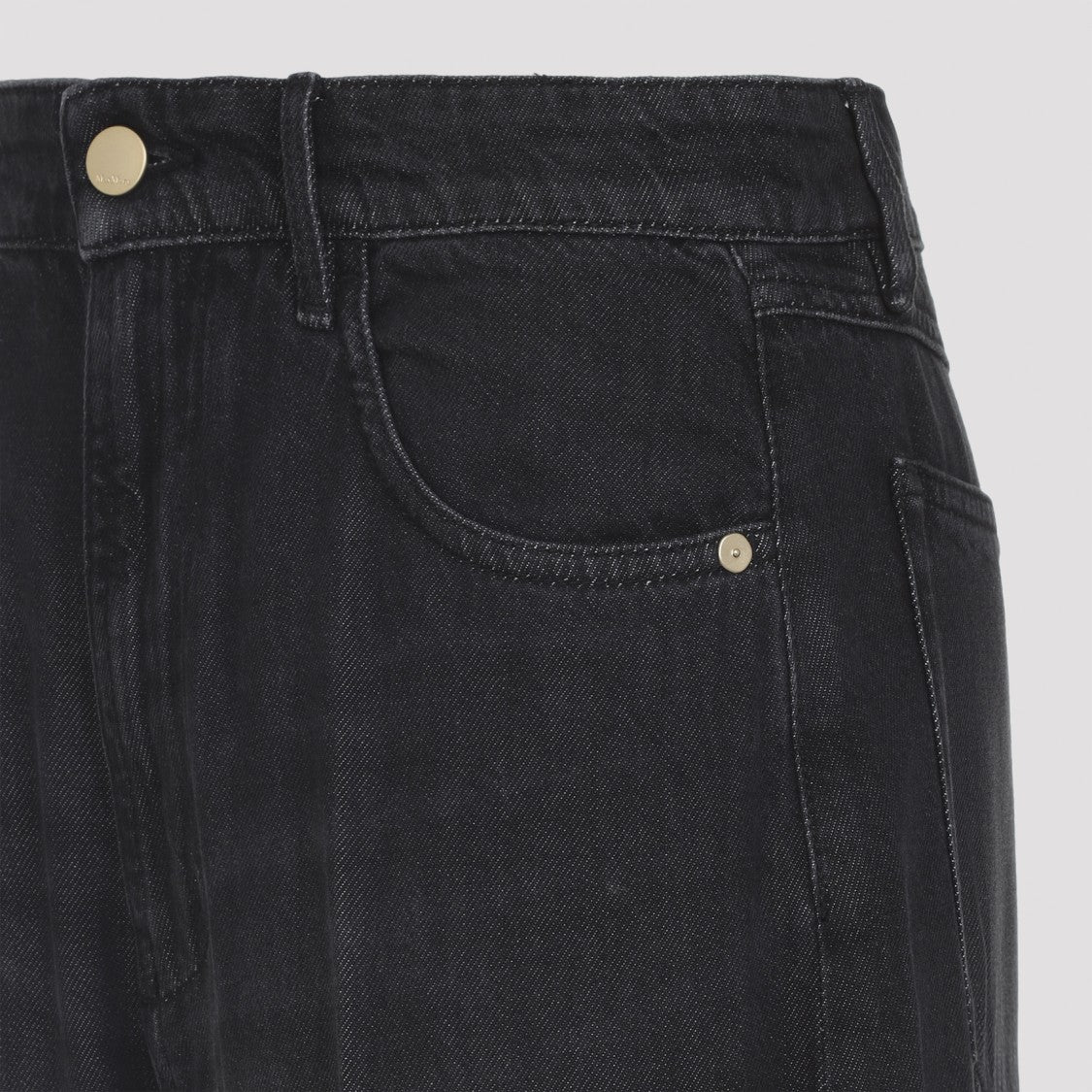 Max Mara High-Waisted Wide-Leg Jeans With Rolled Hems