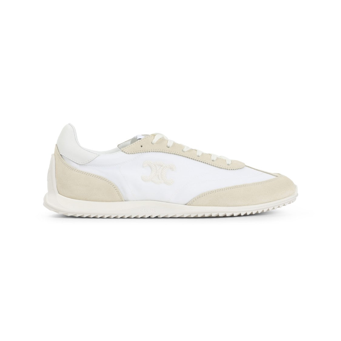 Celine Low Lace-Up Sneakers With Triomphe