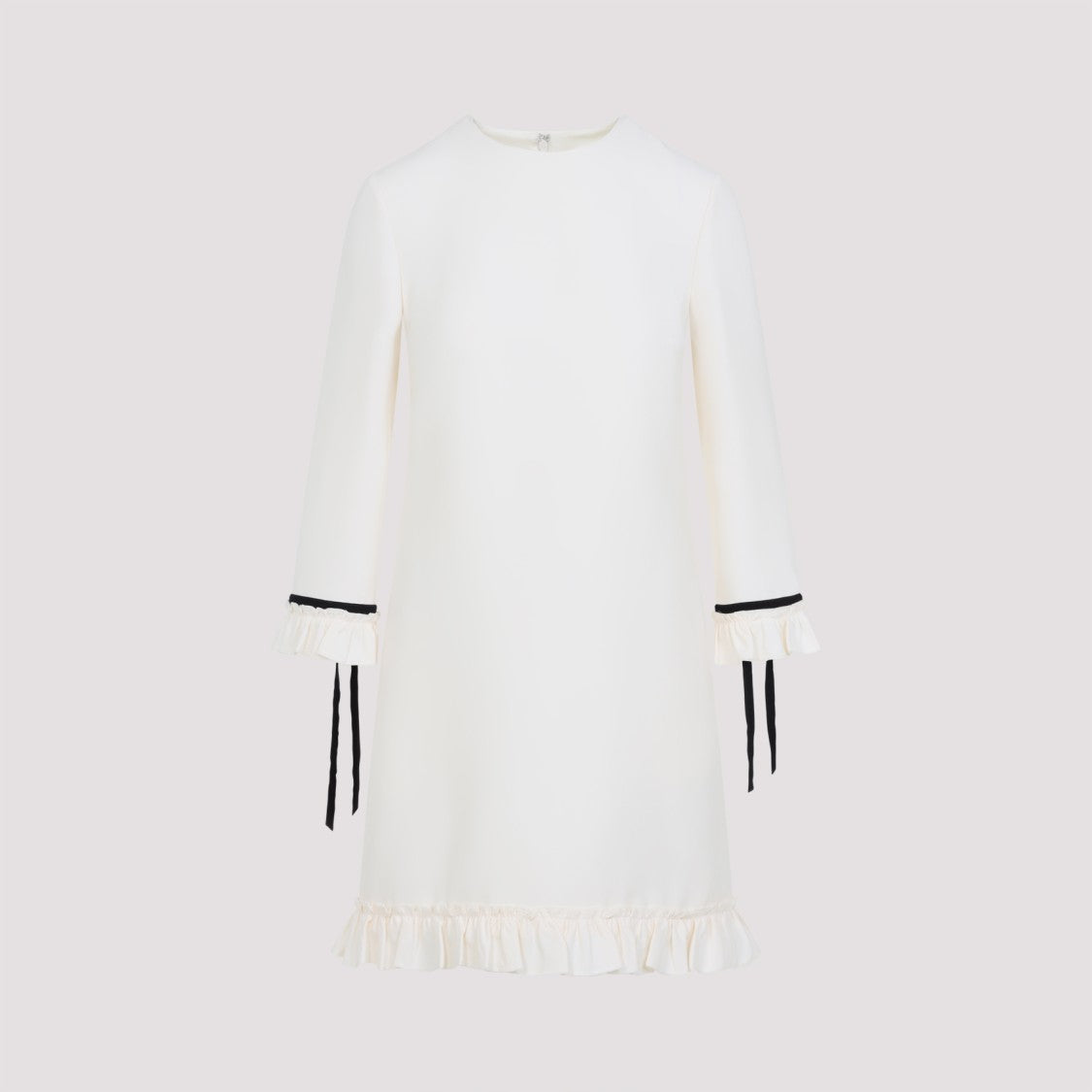 Valentino Ivory Virgin Wool Mini Dress