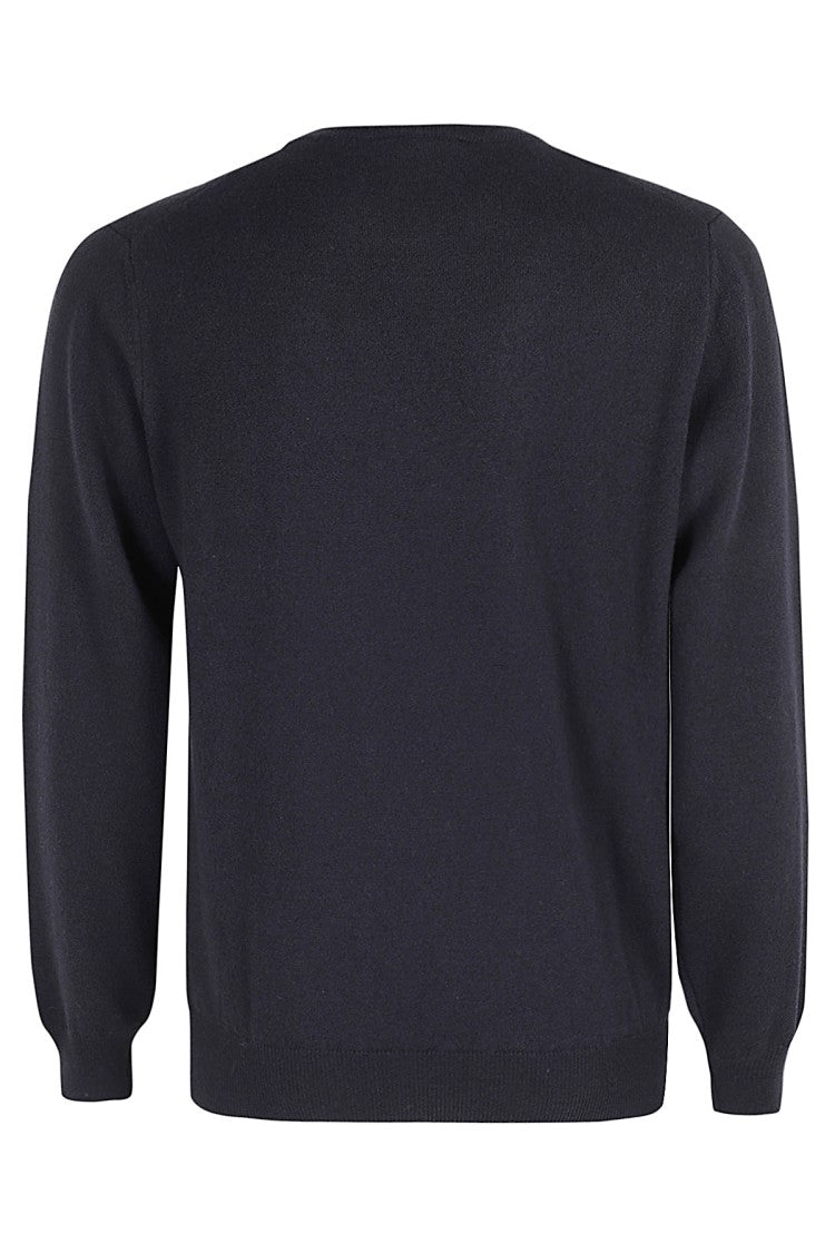 Filippo De Laurentis Classic Crew Neck Sweater In Cashmere-Wool Blend