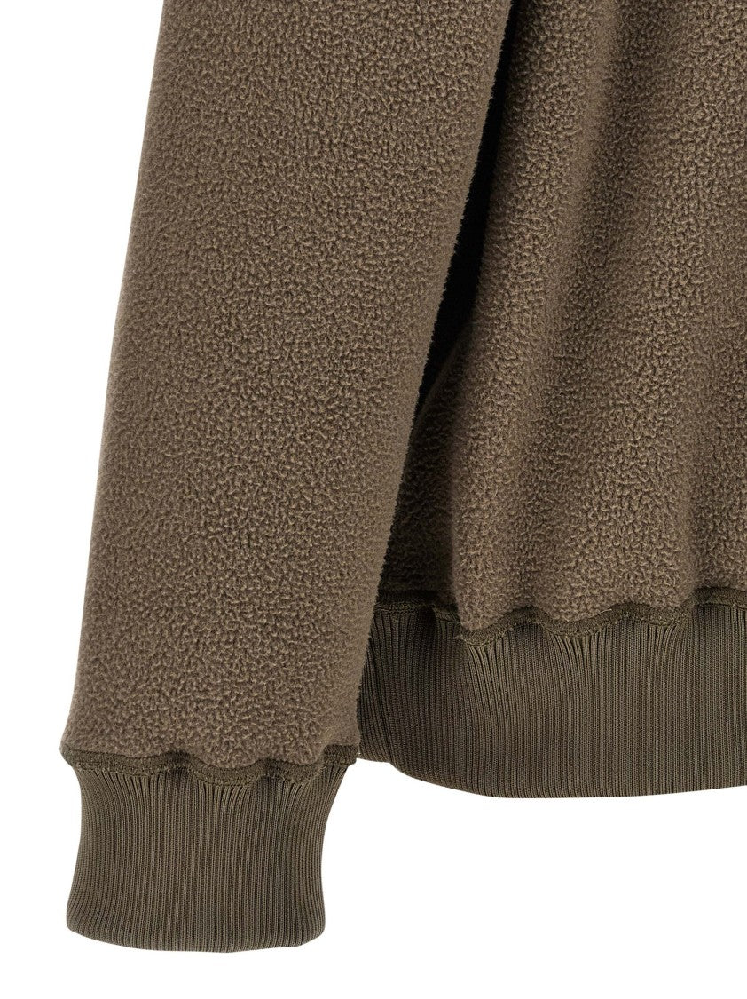 Mm6 By Maison Margiela Tonal Brown Fleece Hoodie