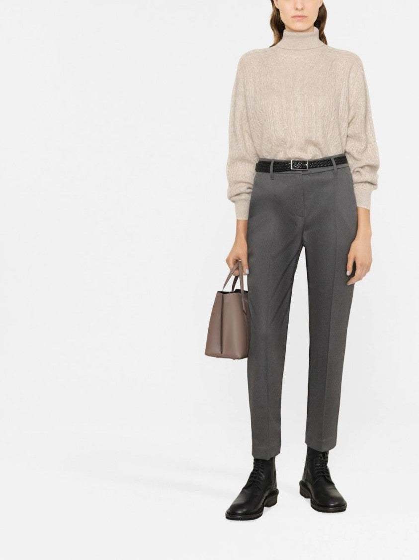 Brunello Cucinelli Tailored Trousers With Cotton Blend And Fit