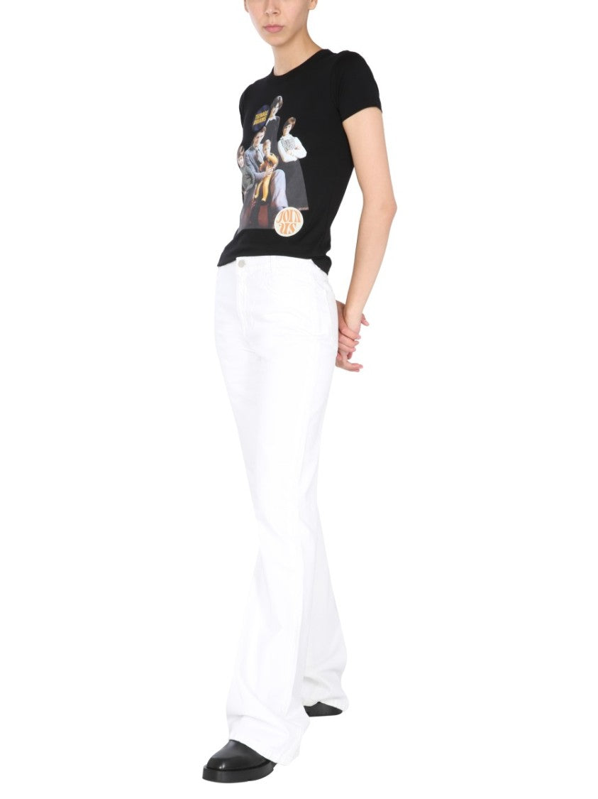Raf Simons Fitted Graphic Print Crew Neck T-Shirt