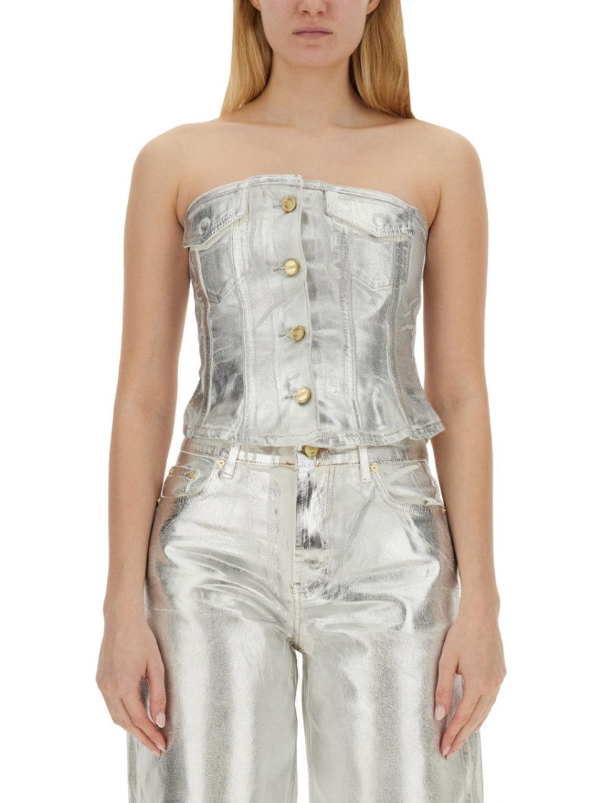 Ganni Denim Top