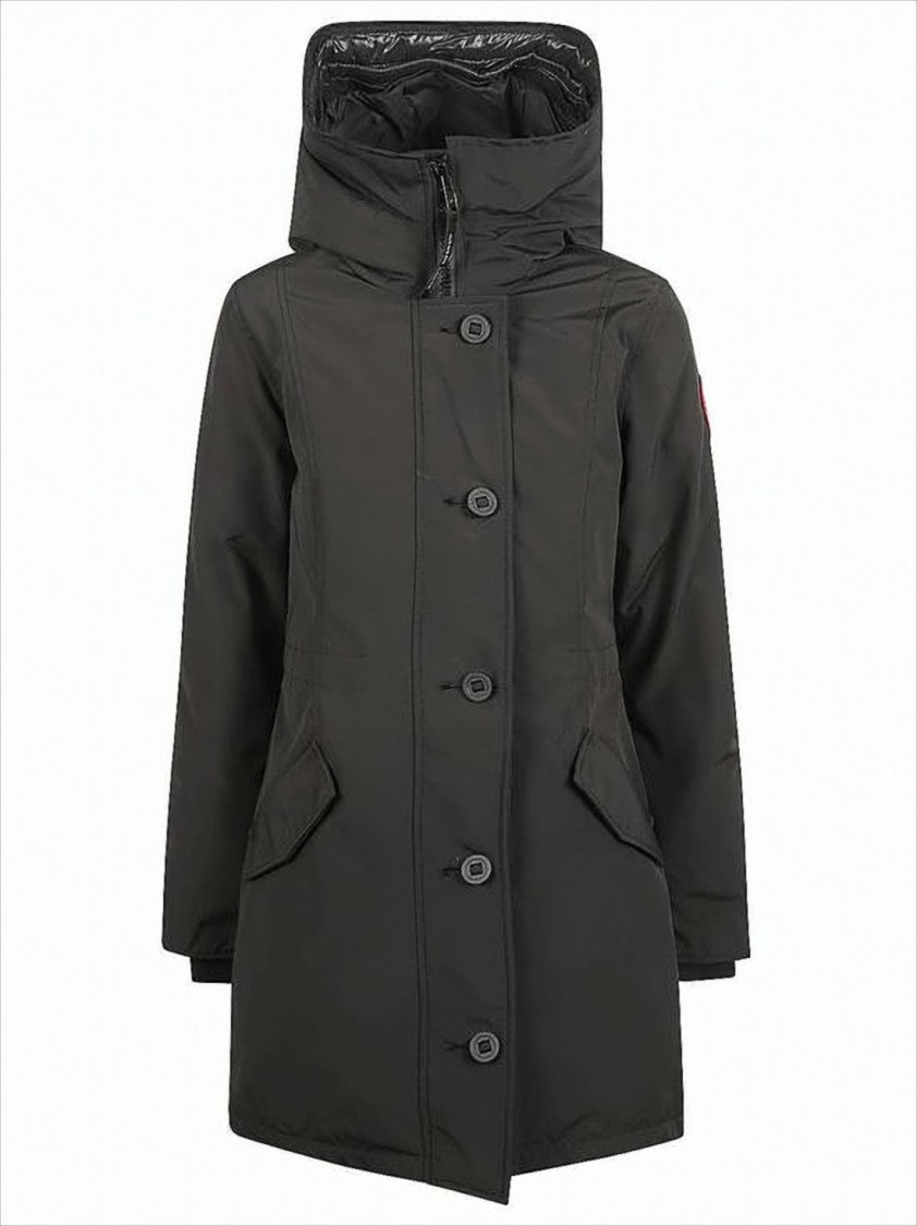 Canada Goose Mid-Length Insulated Parka With High Collar And Hood