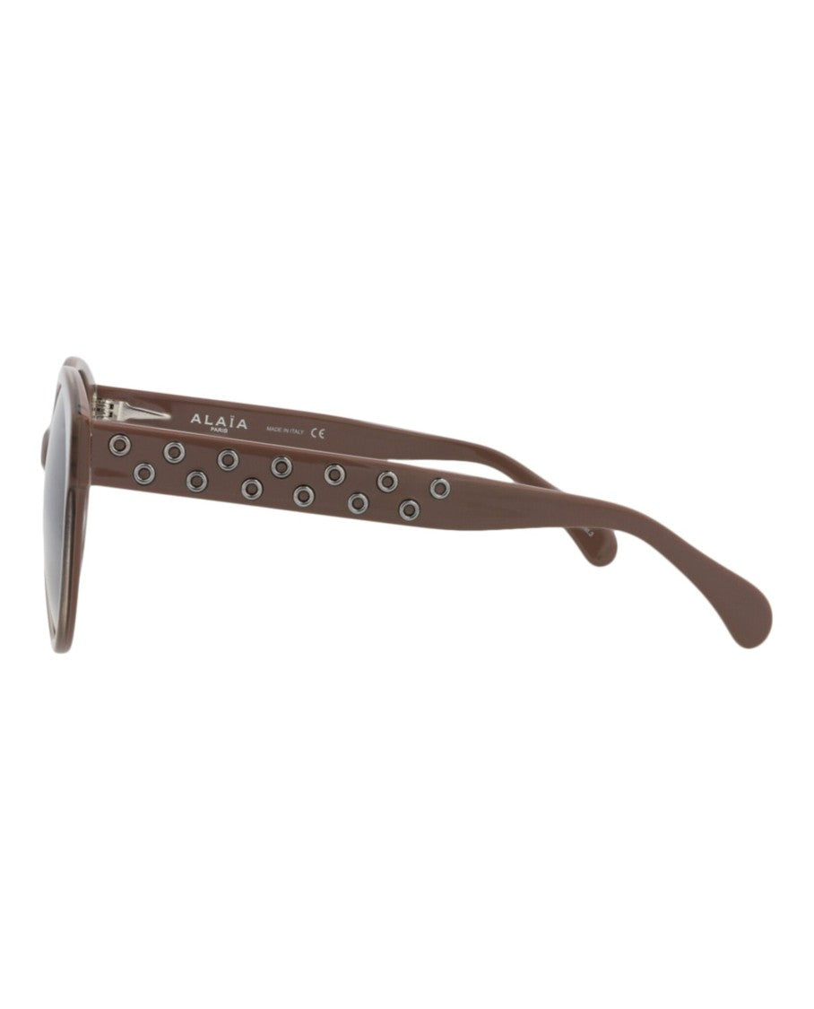 Alaïa Round-Frame Acetate Sunglasses