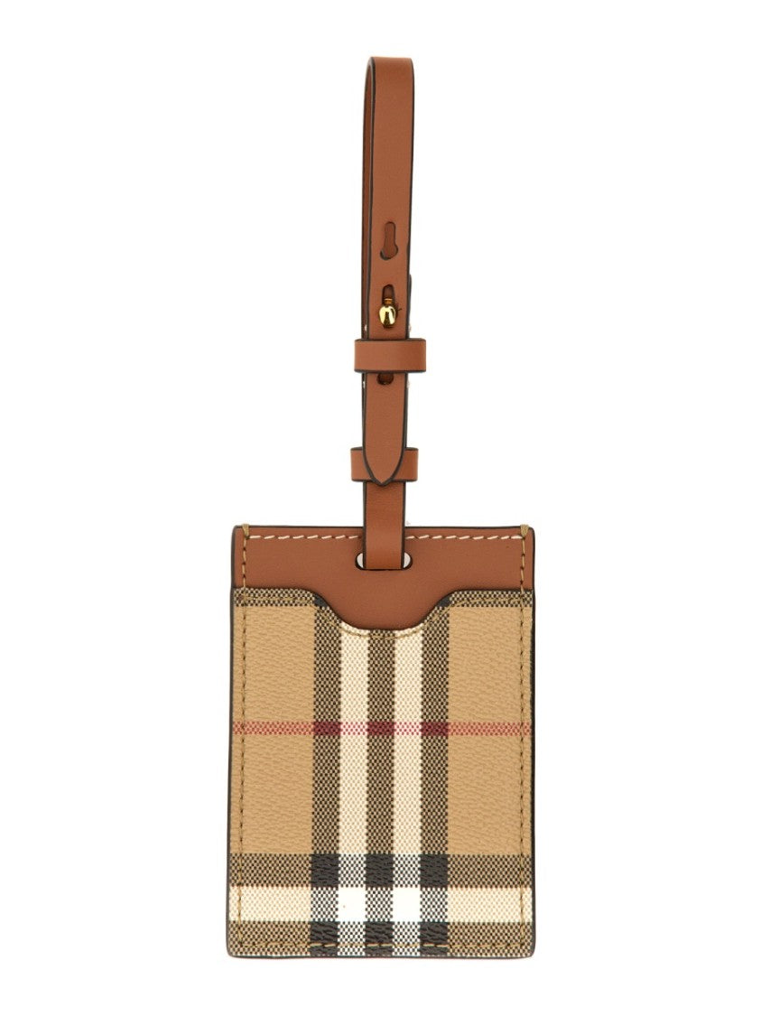 Burberry "Porte Adresse" Check Nameplate