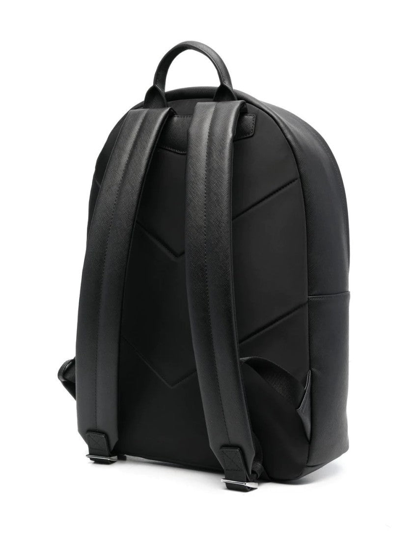 Emporio Armani Rounded Black Backpack