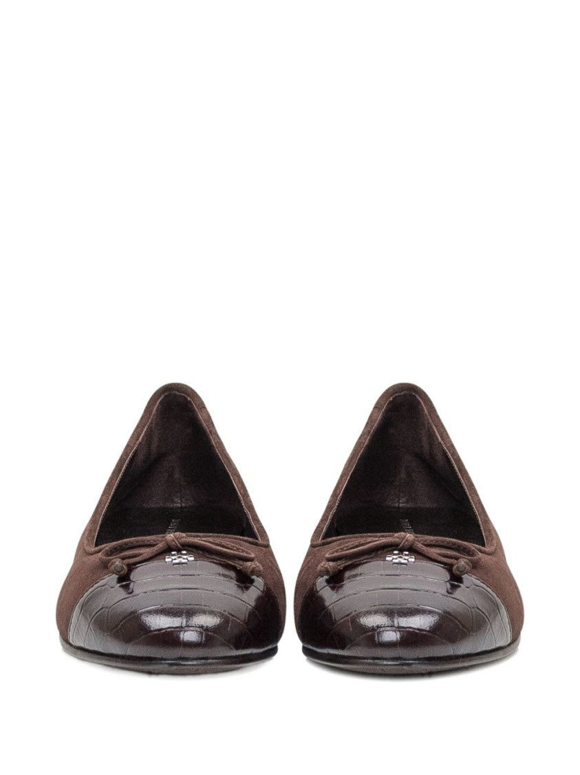 Tory Burch Ballerina Flats With Contrasting Toe