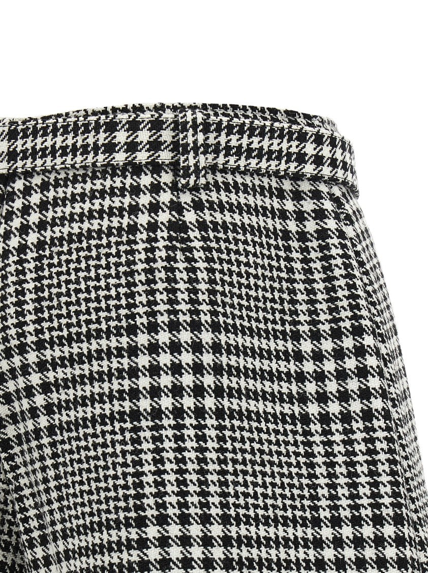 Self-Portrait Bouclé Wool Skort