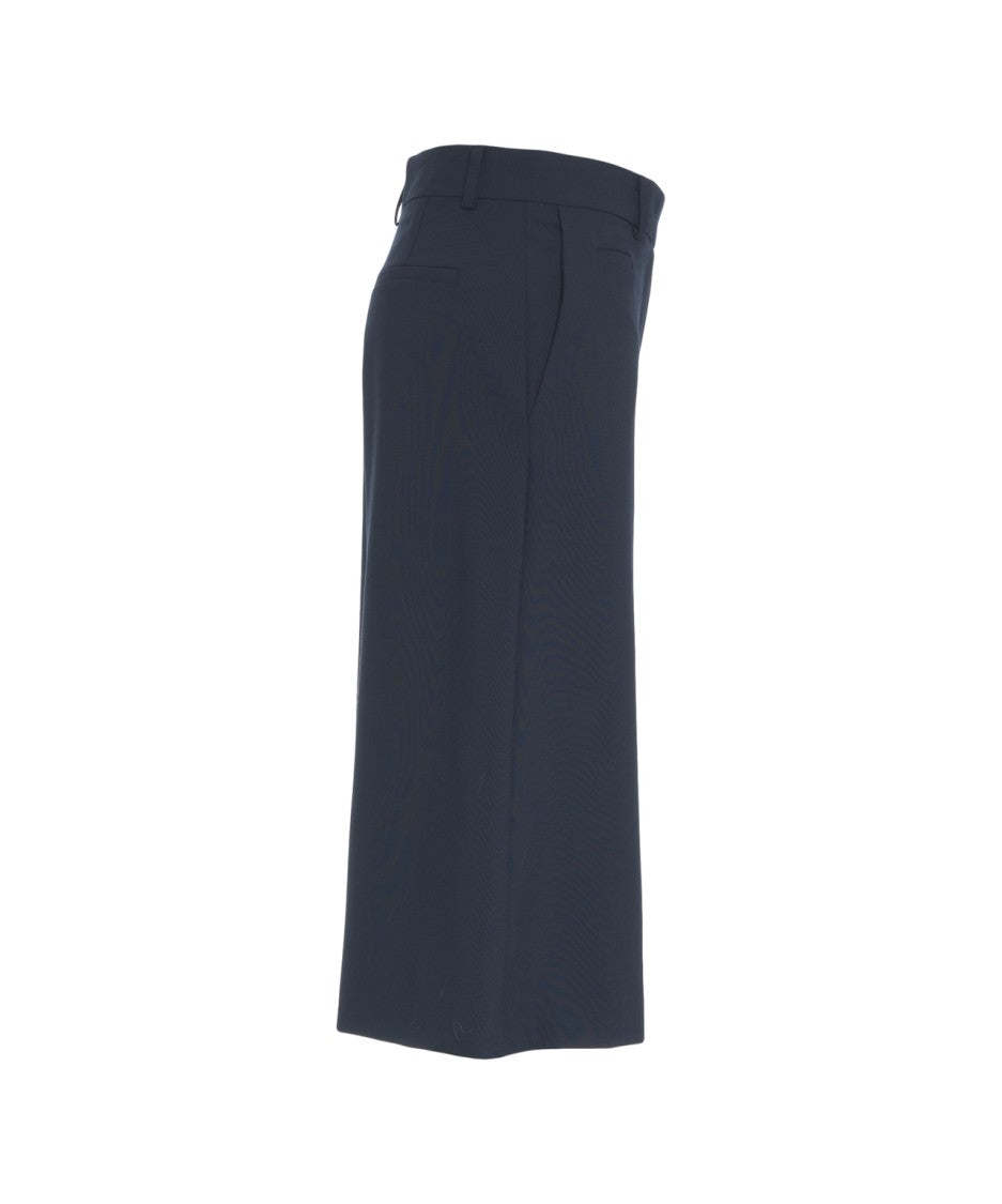 Ottod'ame Cropped Bermuda Shorts With Pinces