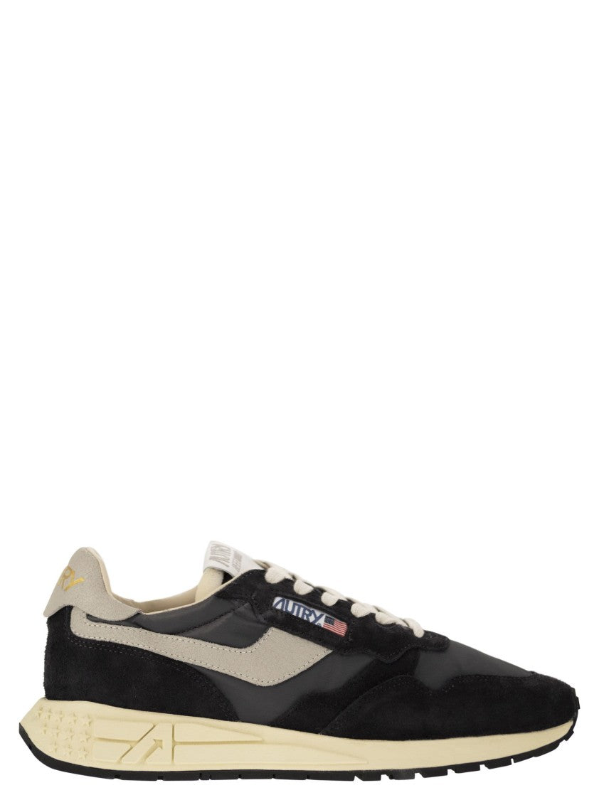 Autry Reelwind - Suede And Technical Textile Trainer