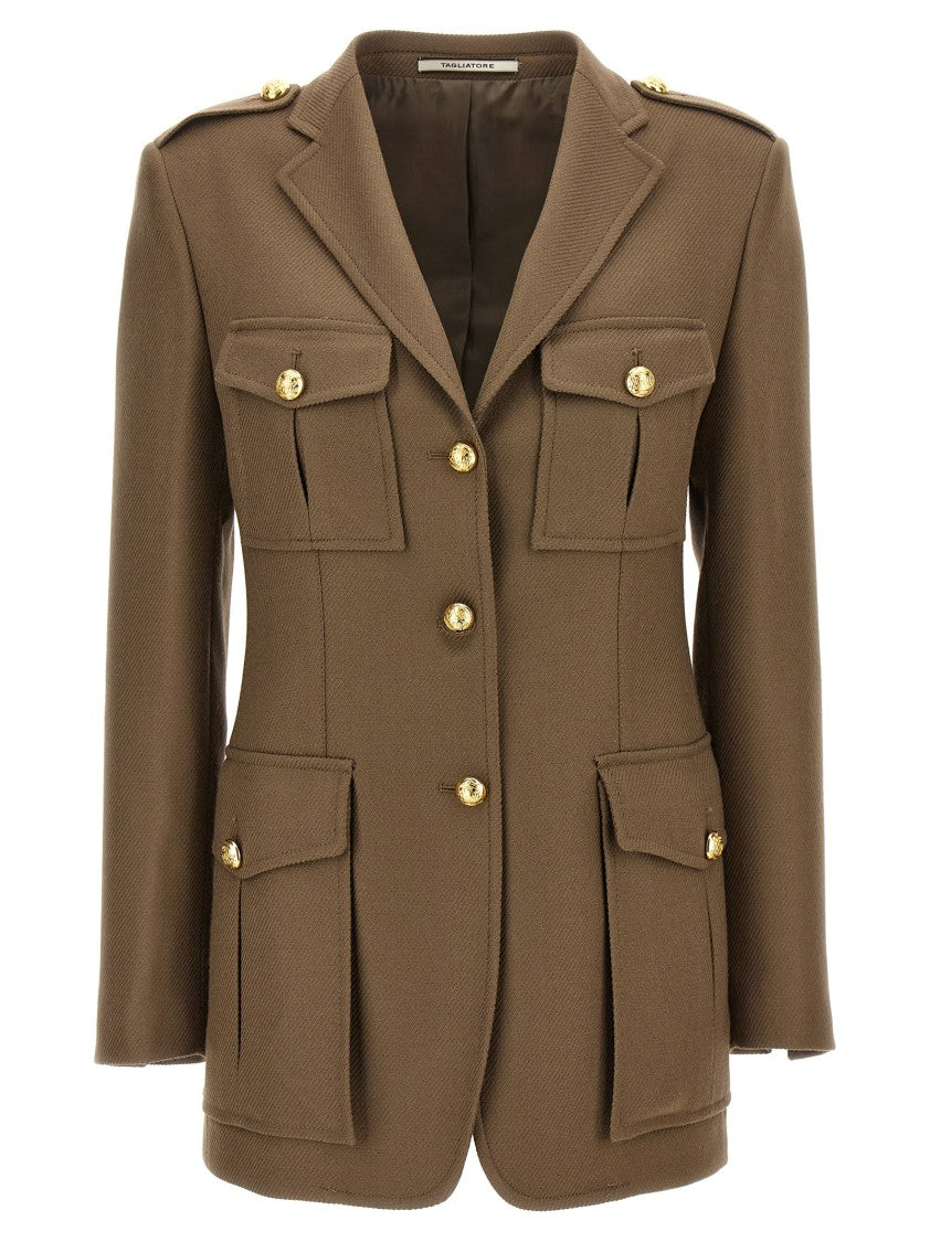 Tagliatore Single-Breasted Wool Jacket