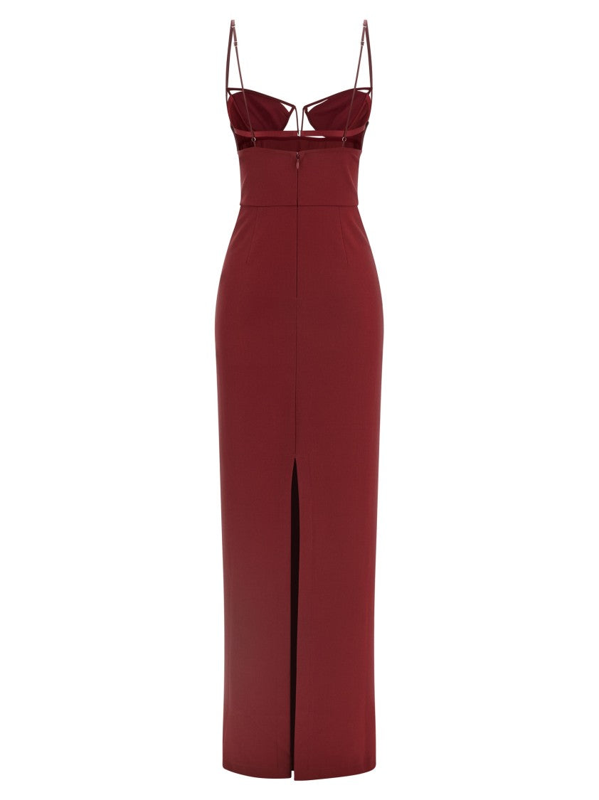 Nensi Dojaka 'V-Wire Bra Maxi' Dress