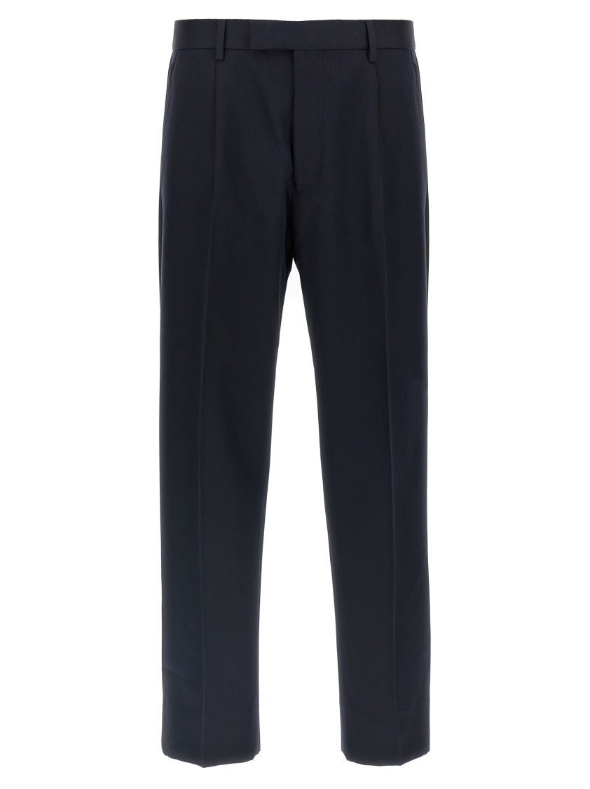 Zegna Blue Straight Leg Trousers