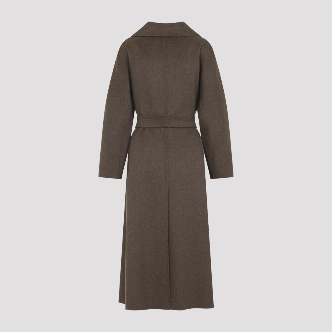 Max Mara Enzo Brown Virgin Wool Coat