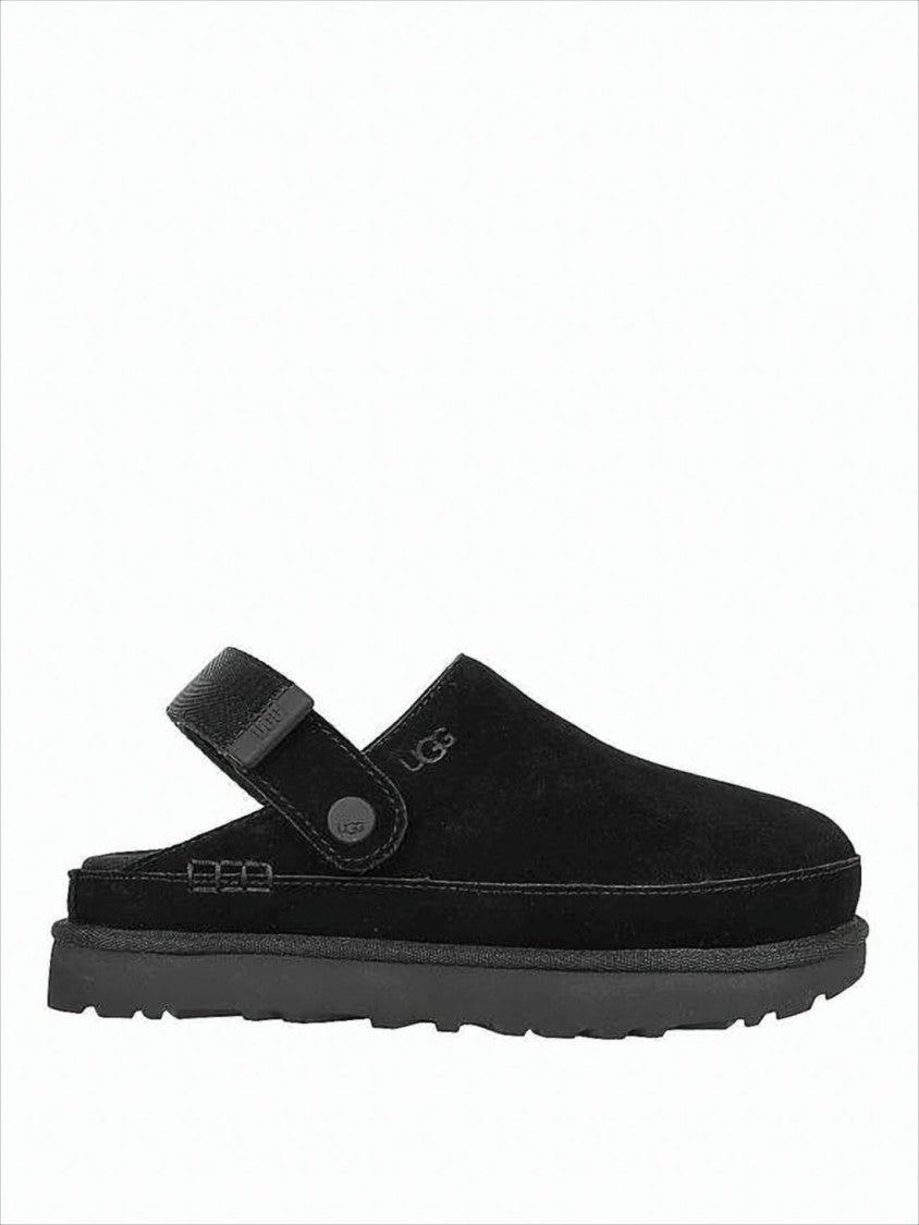Ugg Closed-Toe Suede Sandals With Lightweight Eva Sole
