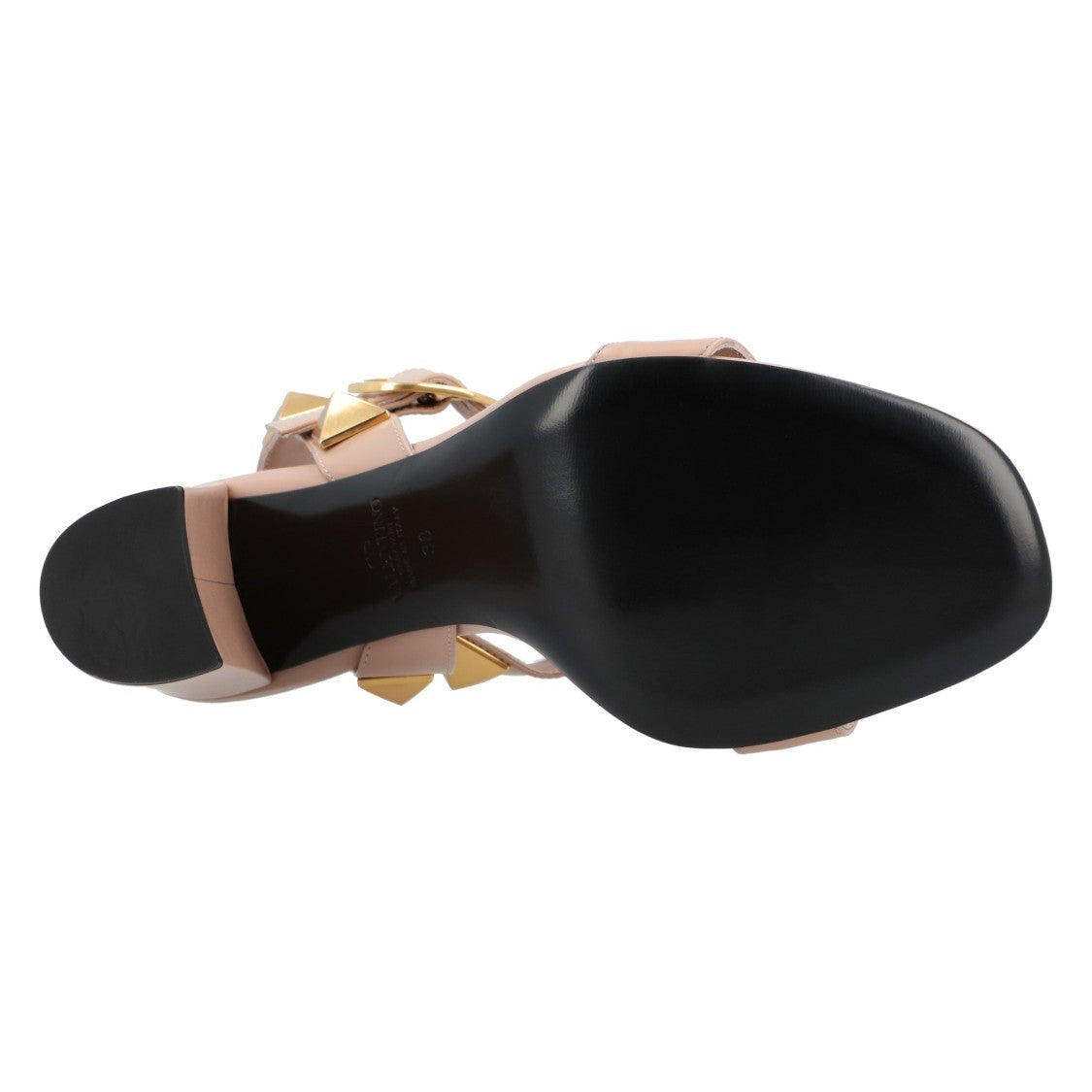 Valentino Roman Stud Sandals 90Mm Nude
