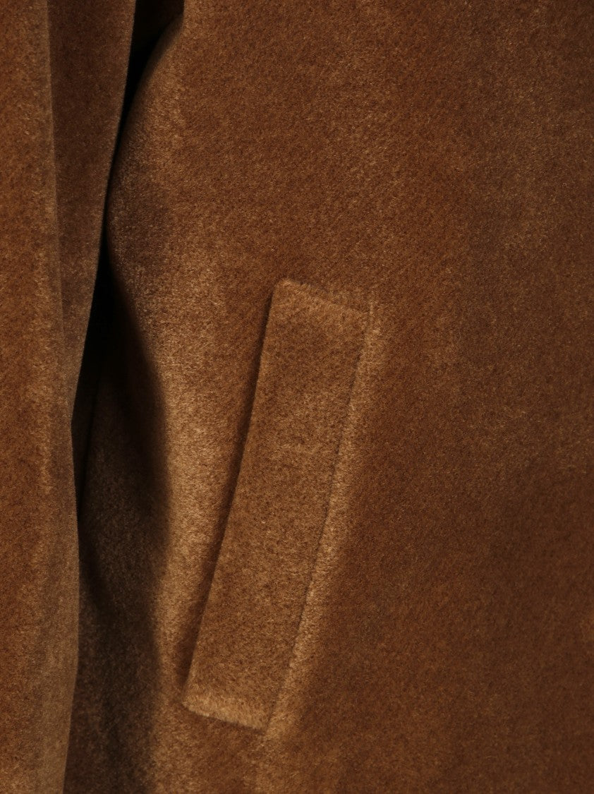 Dixie Double-Breasted Oversized Coat With Wide Lapels