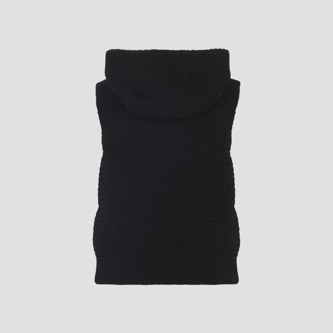 Fabiana Filippi Textured Knit Vest With Sequins And Hood
