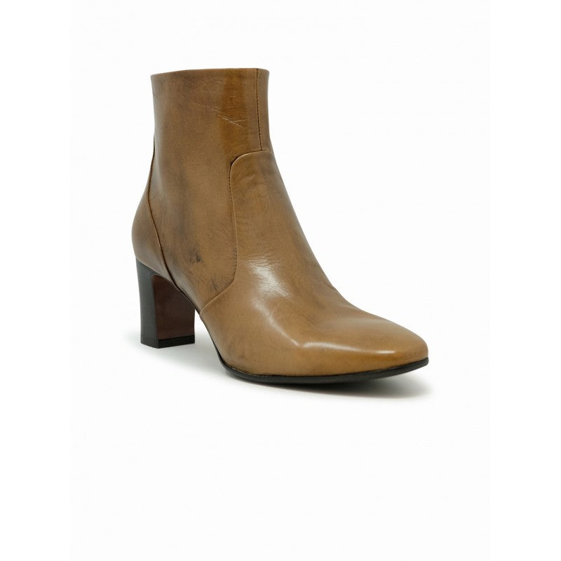Mara Bini Brown Leather Gina Ankle Boots