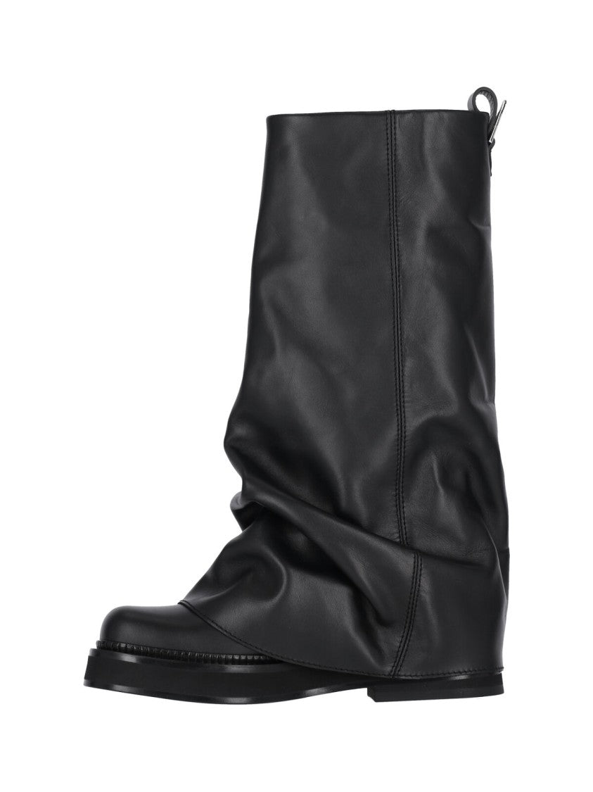 The Attico "Robin" Combat Boots – Black