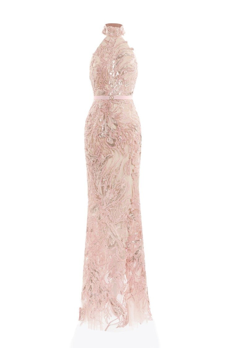 Saiid Kobeisy Embroidered Long Dress