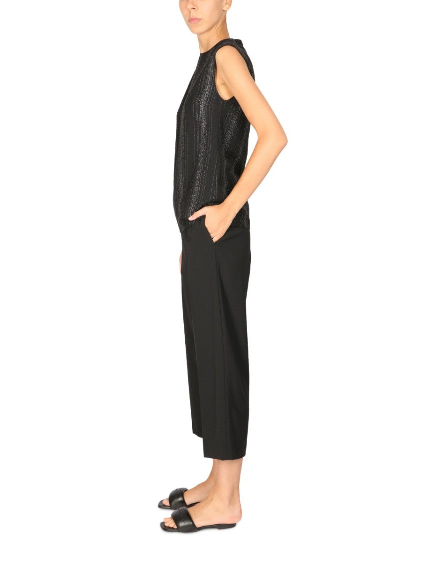 Stella Mccartney Vertical Lurex Striped Tailored Top