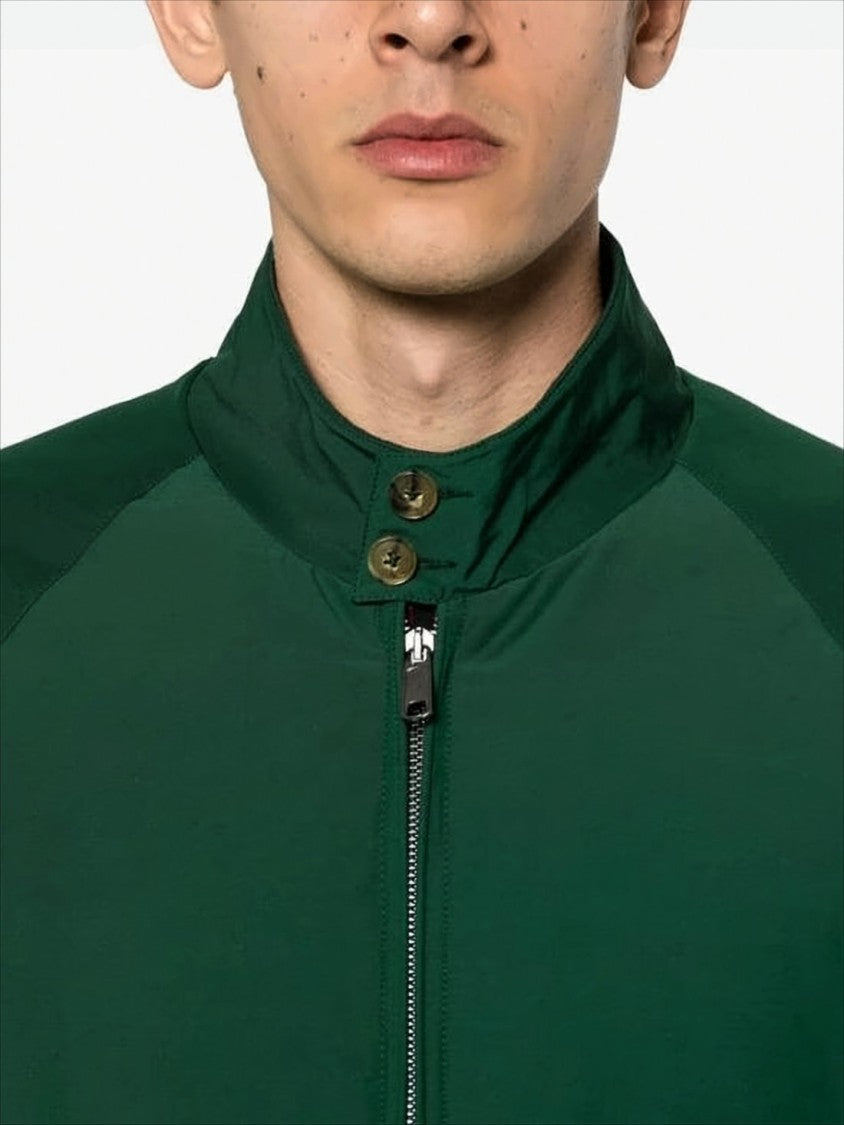 Baracuta Rich Green Baracuta Bomber Jacket With Flap Pockets
