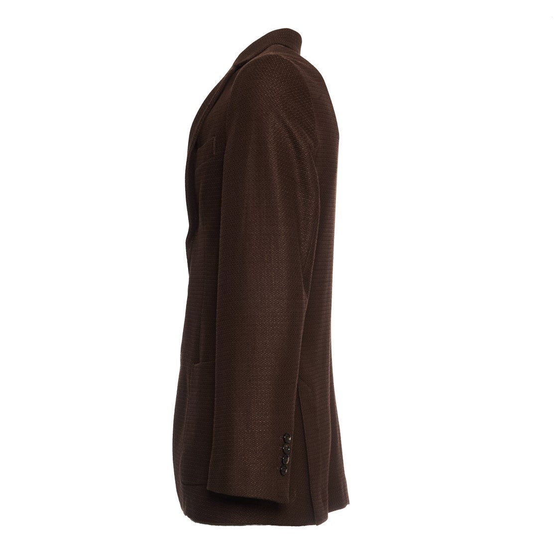 Circolo 1901 Brown Cotton And Linen Single-Breasted Blazer