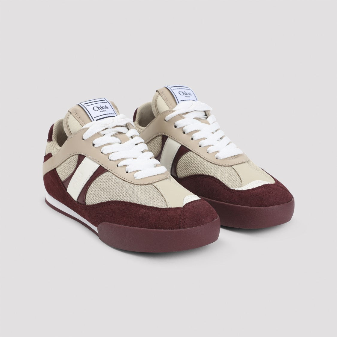Chloé Beige Mesh Sneakers
