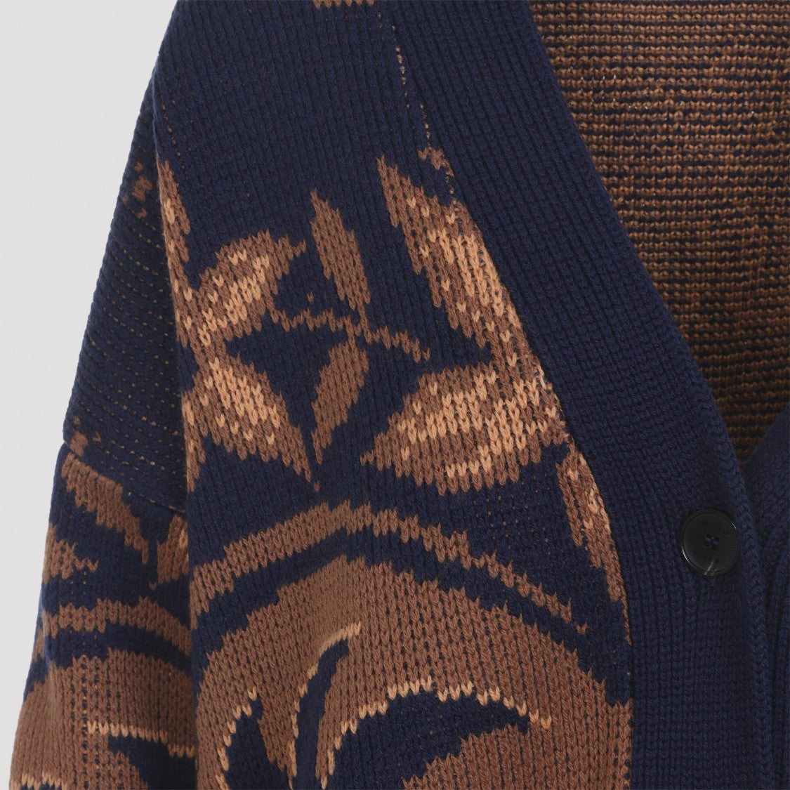Etro Paisley Pattern Wool Knitwear Cardigan
