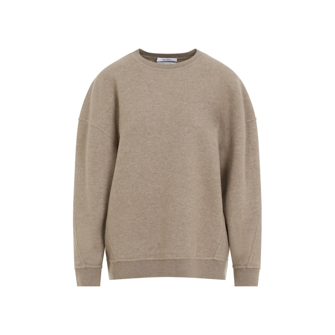 Max Mara Wool-Cashmere Blend Sweatshirt With Relaxed Fit And Detailing