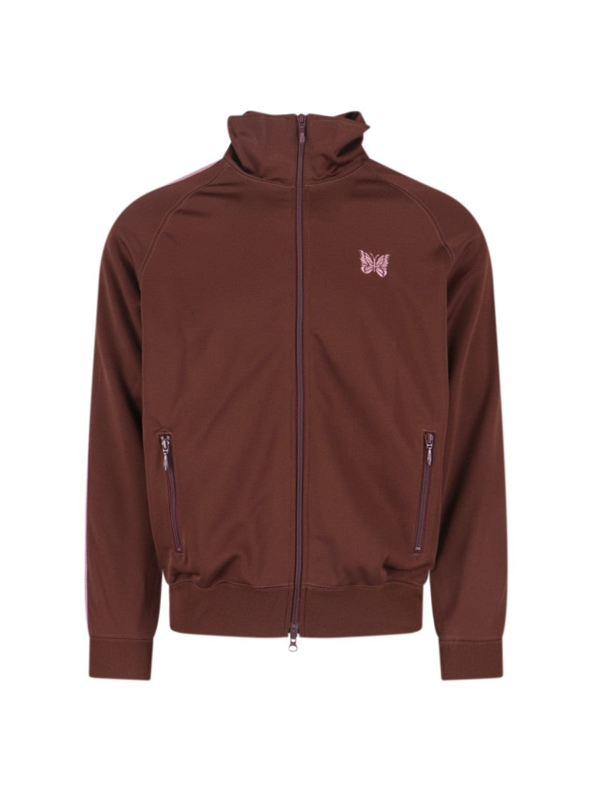 Needles Logo Sports Jacket, In Brown Fabric