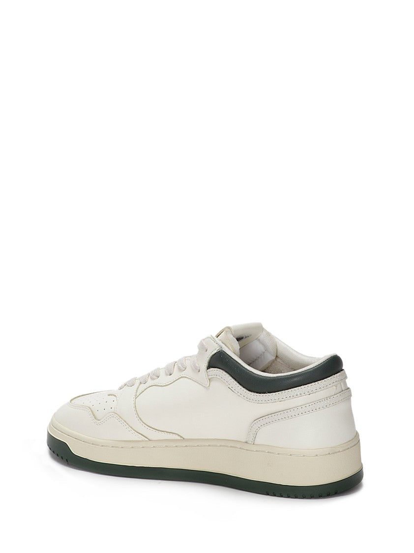 Autry Leather Sneakers With Perforated Toe