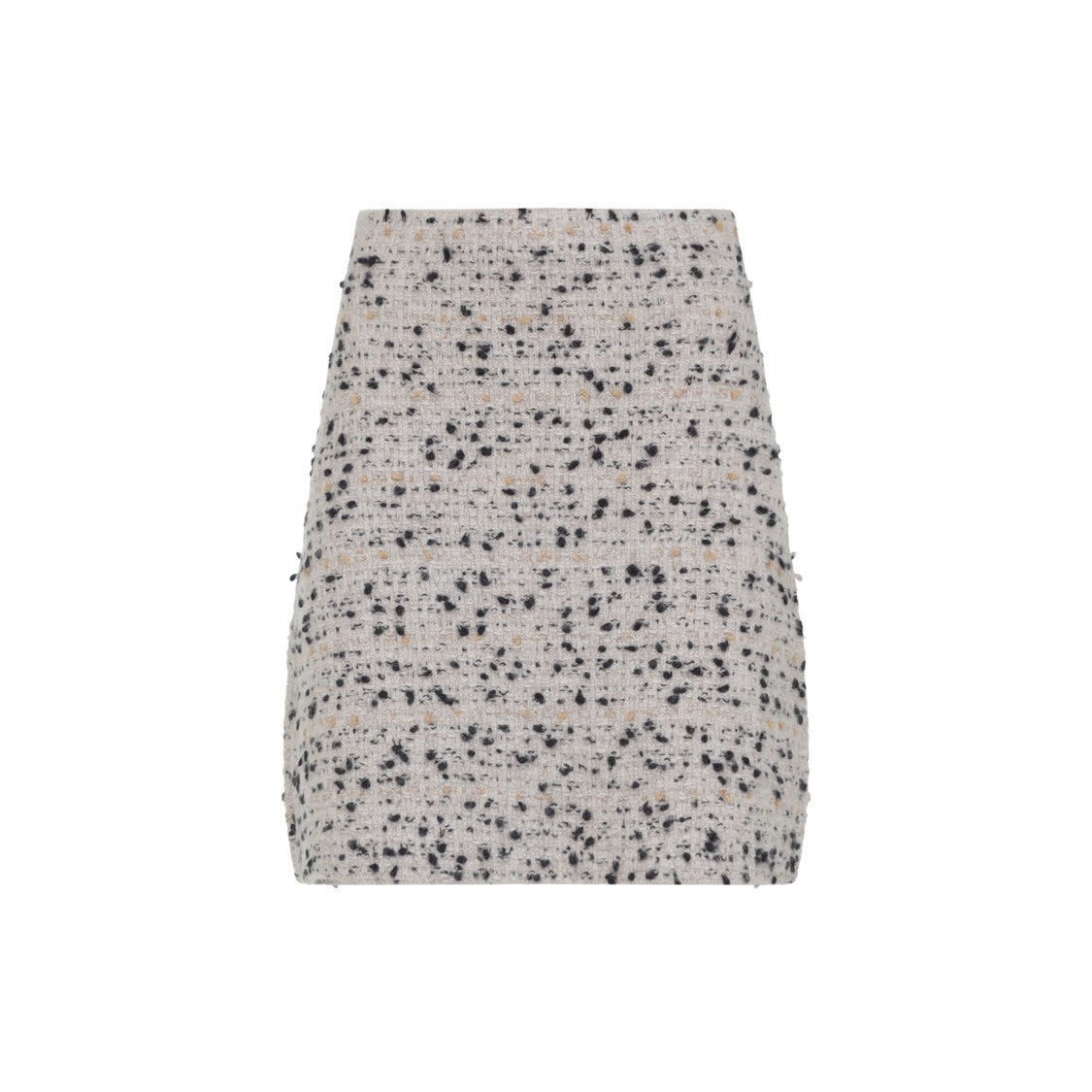 Fabiana Filippi Textured Wool And Alpaca Blend Skirt With Frayed Hem