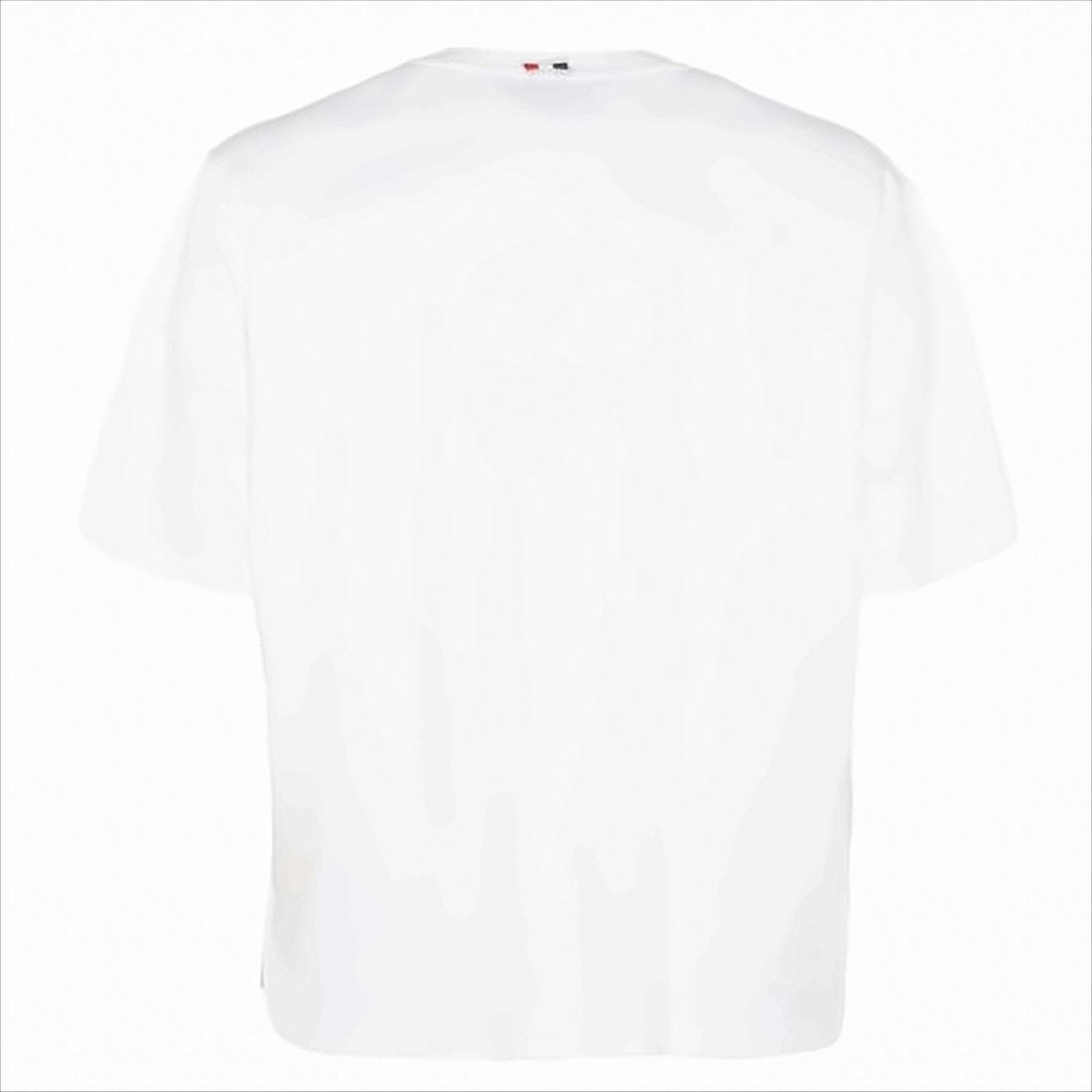 Thom Browne White Short-Sleeve T-Shirt With Striped Pocket Accents