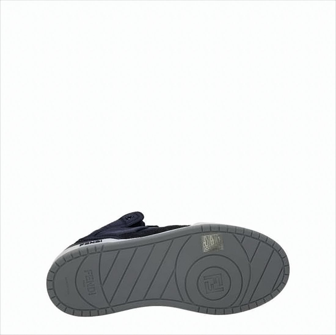 Fendi Mid-Top Sneakers With Metallic Buckle Accents