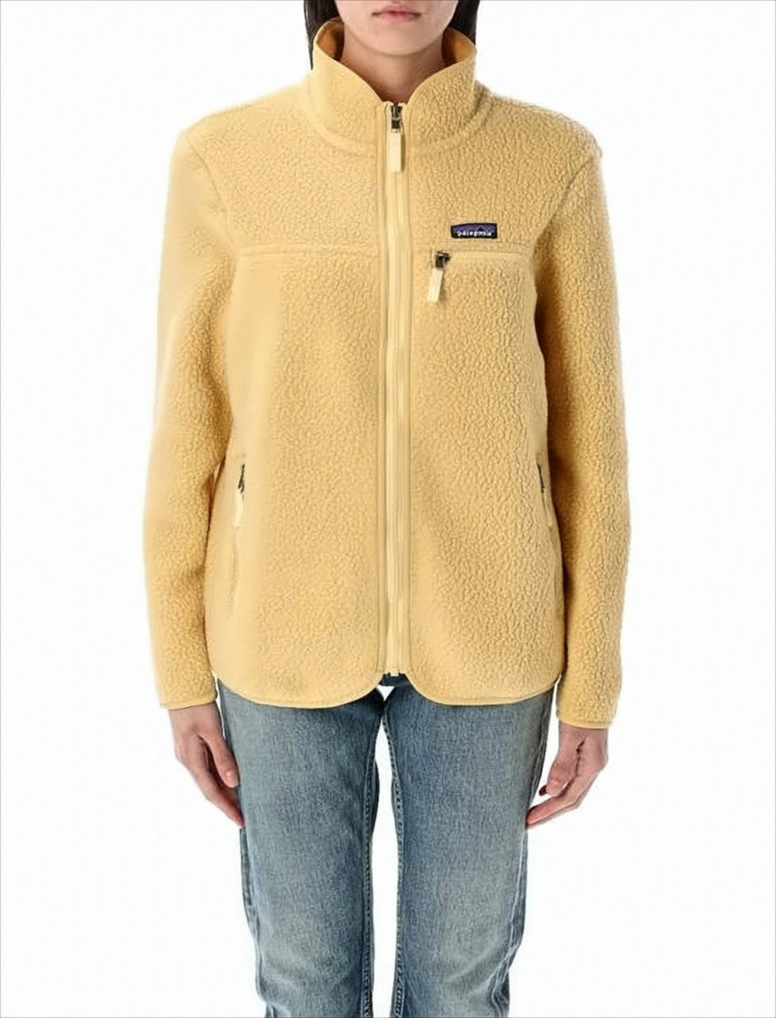 Patagonia Textured Fleece Jacket With Zippered Pockets