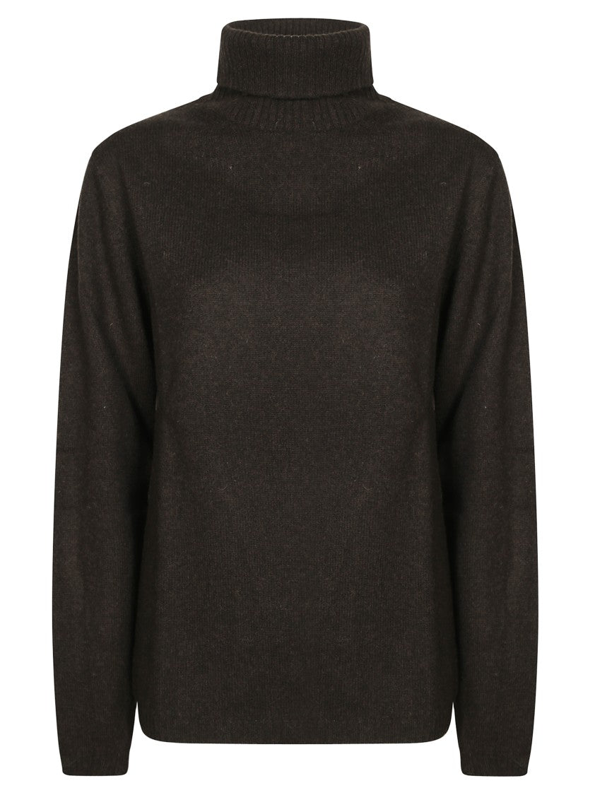 Daniele Fiesoli Long-Sleeve Turtleneck Sweater With Ribbed Knit Texture