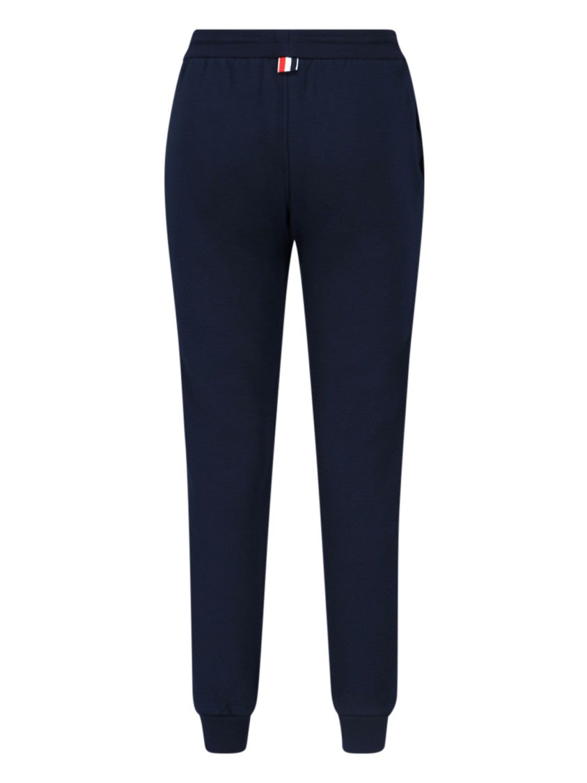 Thom Browne Logo Sweatpants – Blue