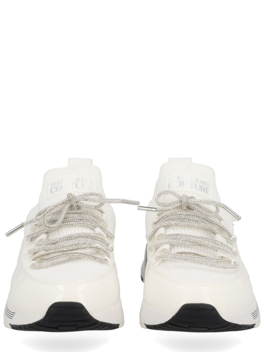 Versace Jeans Couture White Sneakers With Chunky Sole