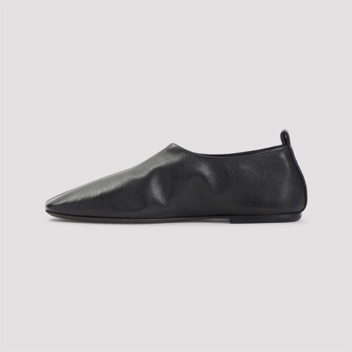 Dries Van Noten Pointed Toe Black Leather Loafers