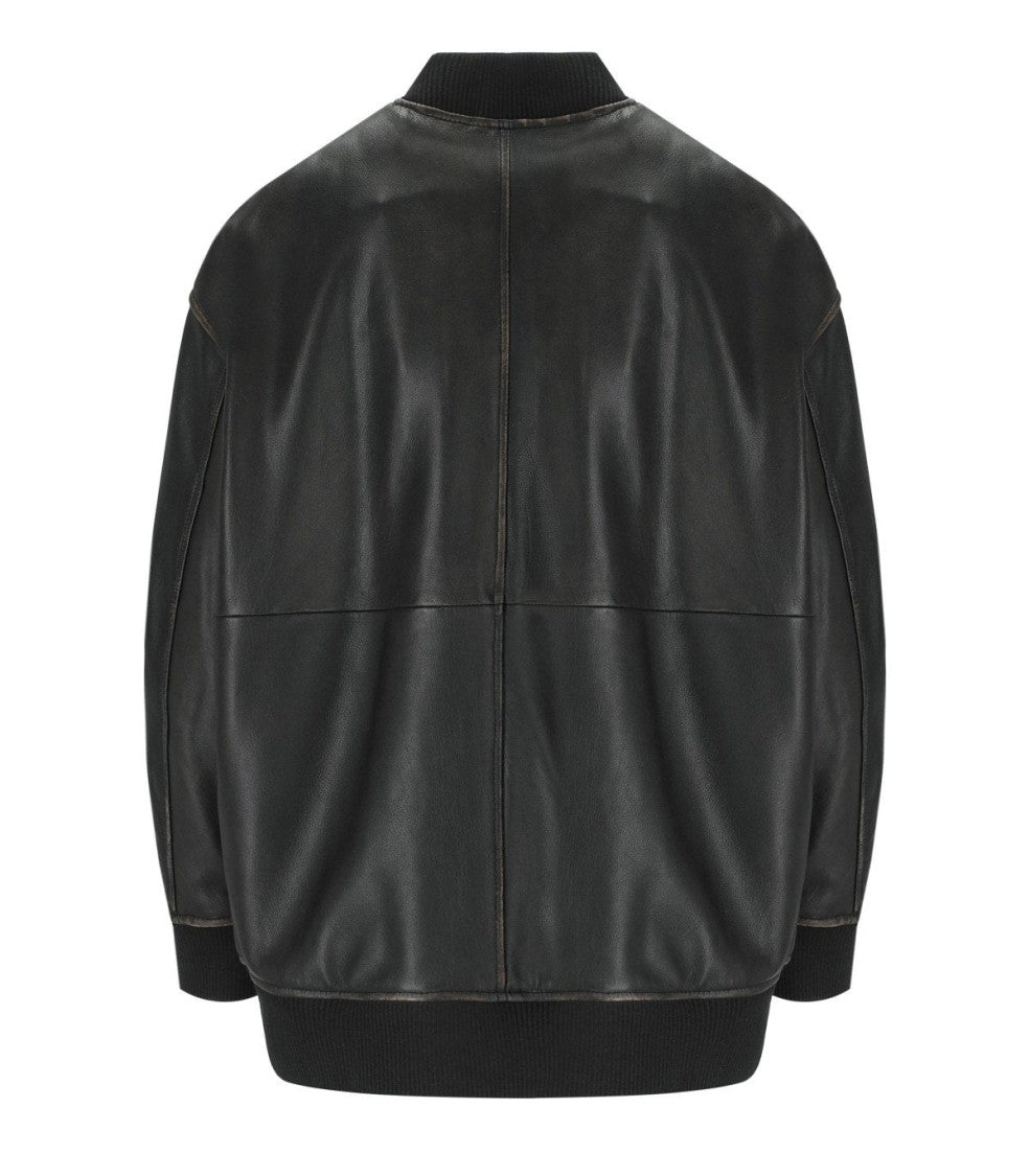 Max Mara Tattico Black Bomber Jacket