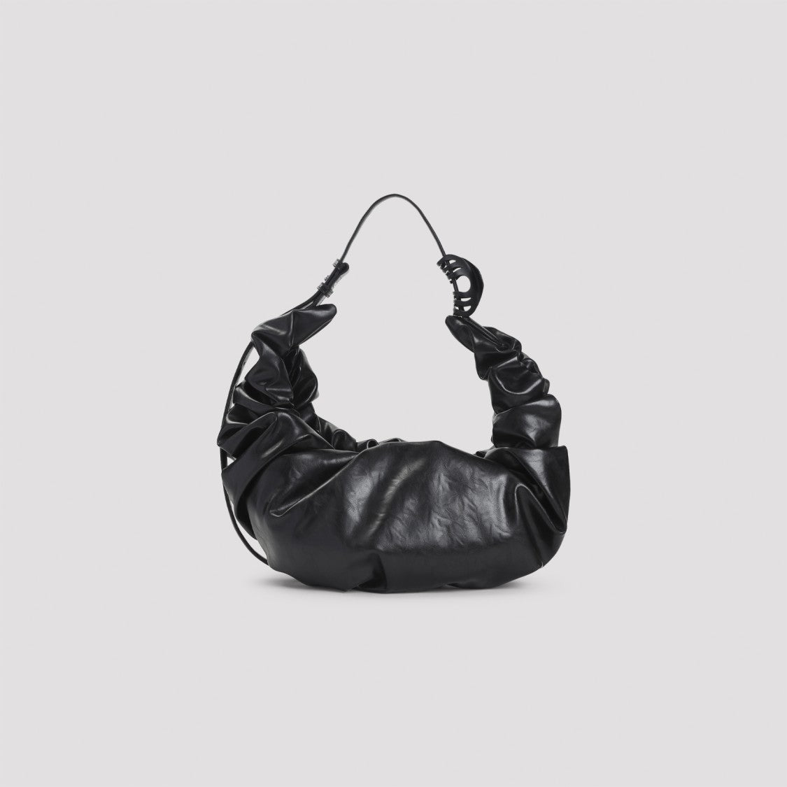 Diesel Grab-D Hobo L Black Polyurethane Handbag