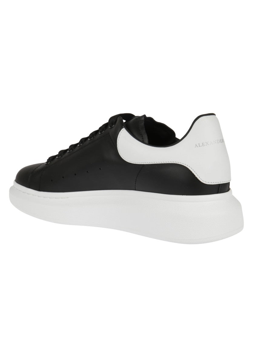 Alexander Mcqueen Black Oversized Leather Sneakers