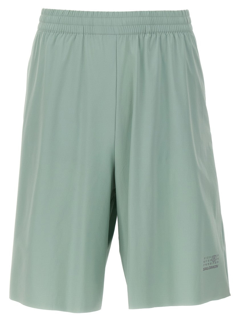Mm6 By Maison Margiela Reflective Tech Fabric Bermuda Shorts